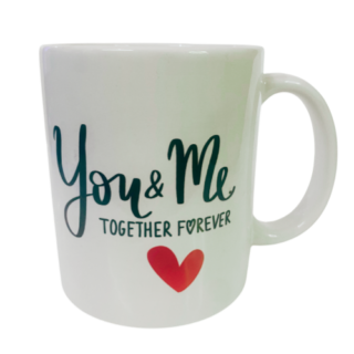 You & Me sublimation coffee mug
