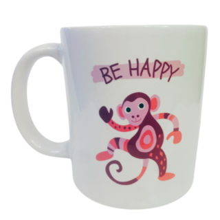 Don't Worry Be Happy sublimation coffee mug